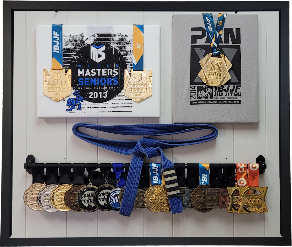 Jiu-Jitsu blue belt medals